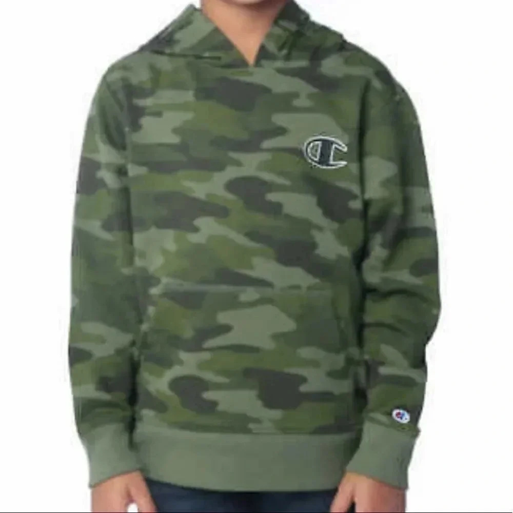 Champion Youth Camouflage Unisex Boys & Girls Hoodie For kids Size Small 7/8 - Picture 10 of 11